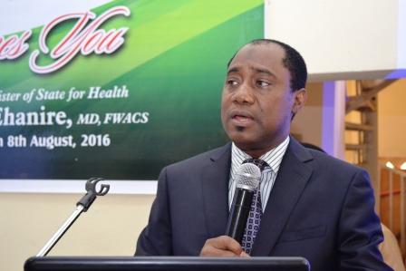 MD Dr .M.N. Salihu delivering his speech during the visit